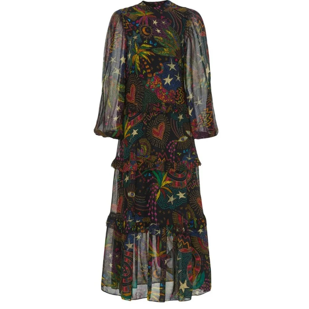 FARM Rio Multicolor Maxi Dress - Picture 3 of 10